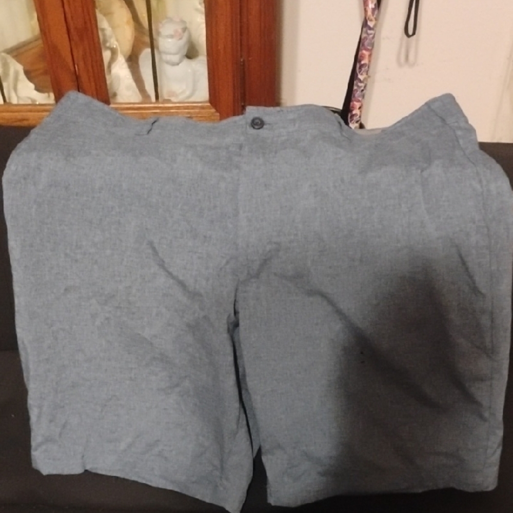 Hogan Blue Flat Front Shorts for Casual Comfort